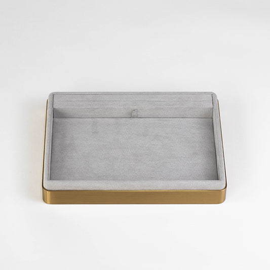 TR0083 Jewelry Display Tray Gold Metal Base