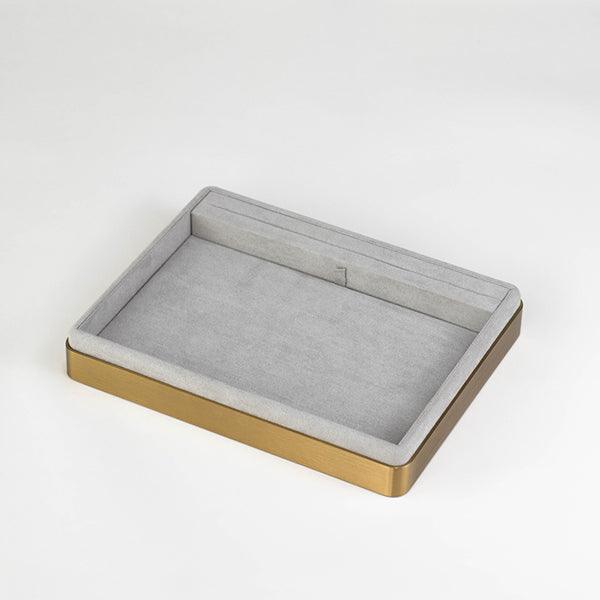 TR0083 Jewelry Display Tray Gold Metal Base