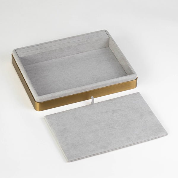 TR0083 Jewelry Display Tray Gold Metal Base