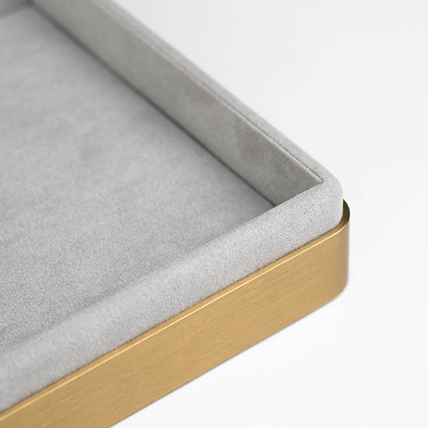 TR0083 Jewelry Display Tray Gold Metal Base