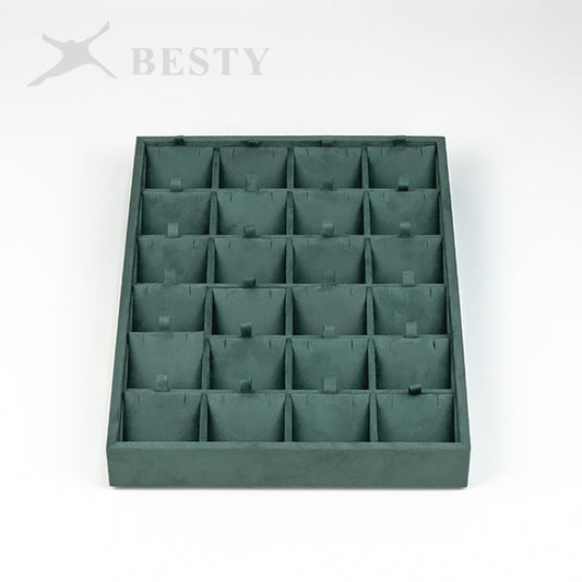 TR0151 Jewelry Pendant Display Tray Organizer 24 Grid