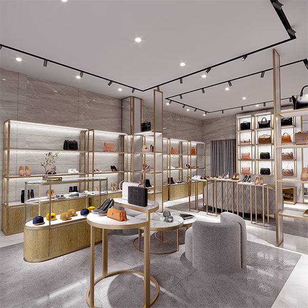 CR064 Garment Shop Metal Display Stand for Bags or Shoes