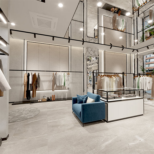 CR073 Clothing Retail Wall Display Rack Floor to Ceiling