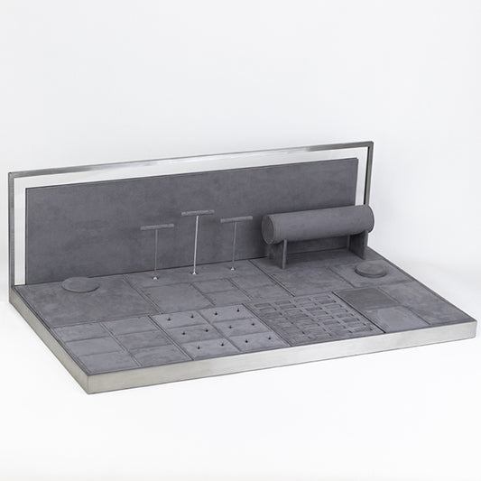 DS066 Jewelry Store Counter Display Tray Holder Set | Besty Display