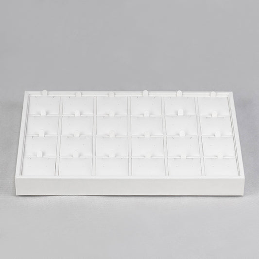 TR0061 Stackable Jewelry Display Earring Tray 24 Grids
