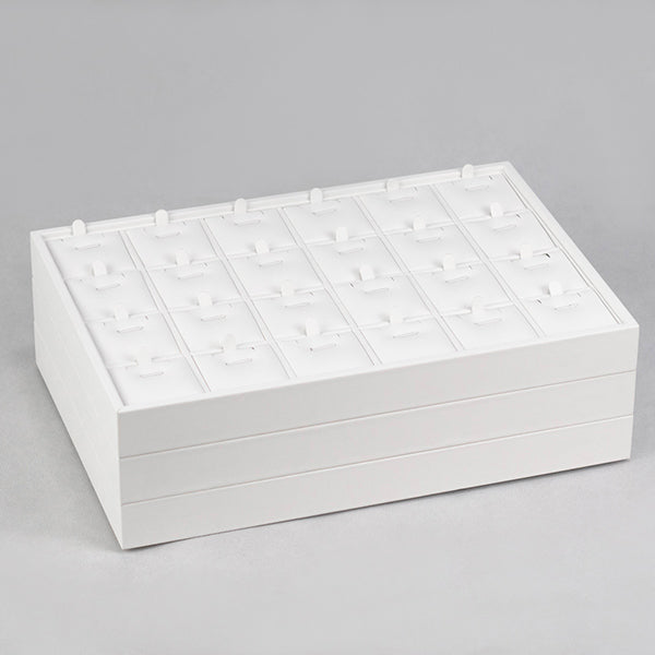 TR0062 Stackable Jewelry Pendant Display Tray 24 Grids