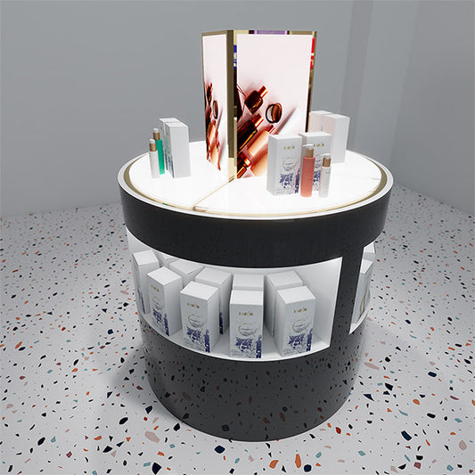CM023 Round Display Counter for Cosmetic Lighted