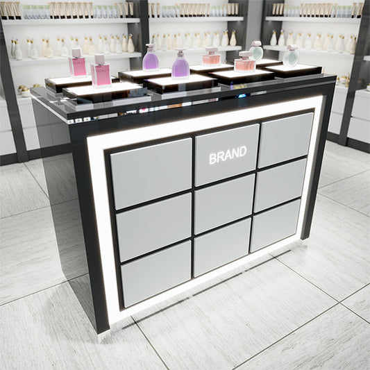 CM027 Makeup Retail Counter Display with LED Light
