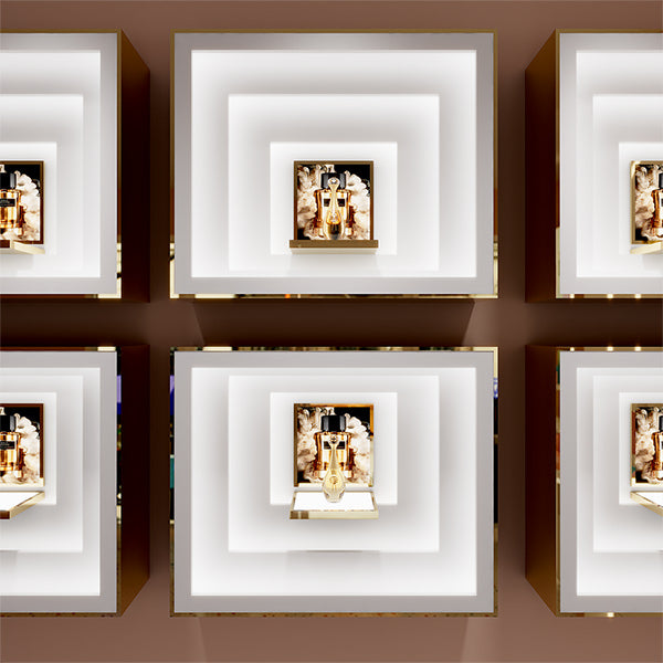 CM028 Luxury Cosmetic Display Showcase Wall Mounted