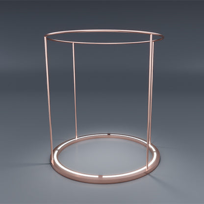 CR004 Round Metal Clothes Rack with LED Light – Besty Display