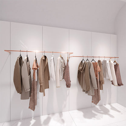 CR010 Custom Wall Mounted Hanging Rail Clothes Shop