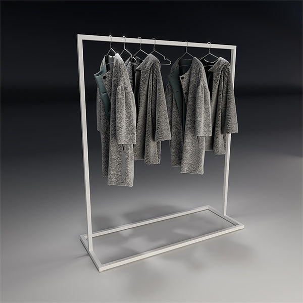 CR016 Metal Hanging Clothes Display Rack Organization