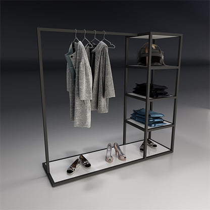 CR018 Clothes Rack Retail Displays Stand with 4 Shelves
