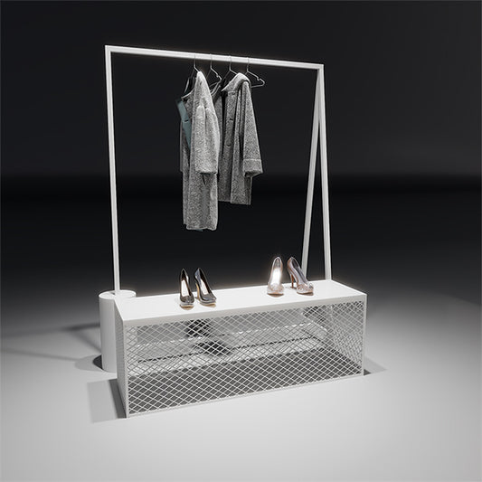 CR026 Steel Cloth Display Stand and Rack for Shop