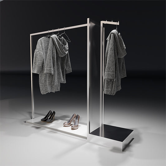 CR028 Custom Garment Display Clothes Rack Set