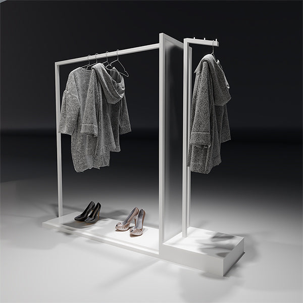 CR028 Custom Garment Display Clothes Rack Set