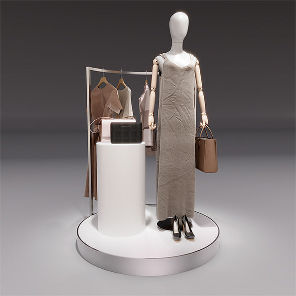 CR051 Clothing Store Window Display Stand and Rack Lighted – Besty Display