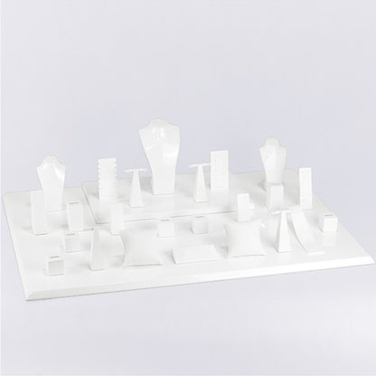DS021 Gloss White Jewelry Dispaly Stand Holder Wooden | Besty Display