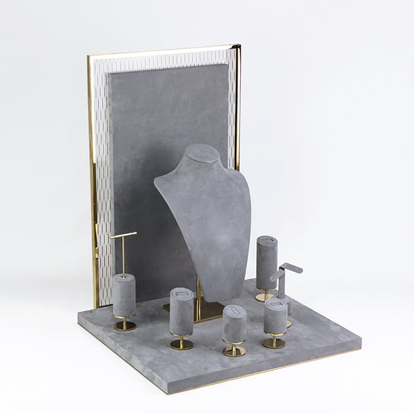 DS305 Jewellery Display Holder Set with Glass and Metal