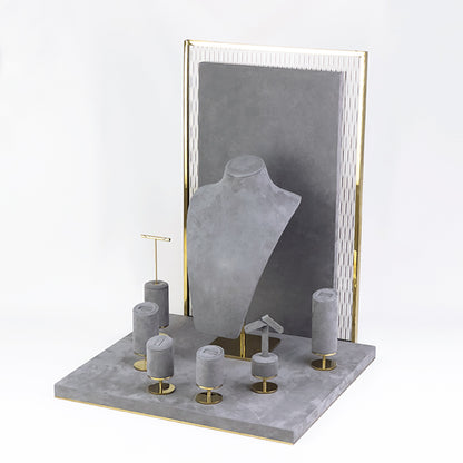 DS305 Jewellery Display Holder Set with Glass and Metal