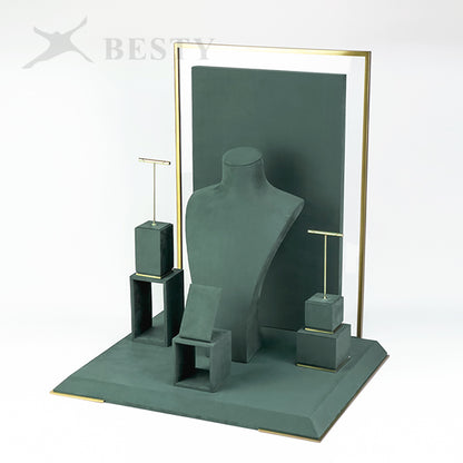 DS336 Jewelry Display Stand Set with Backboard