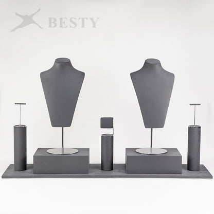 DS358 Jewelry Store Window Display Stand Set