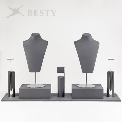 DS358 Jewelry Store Window Display Stand Set
