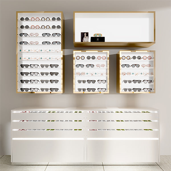 GD007 Retail Store Wall Mounted Sunglass Display Case