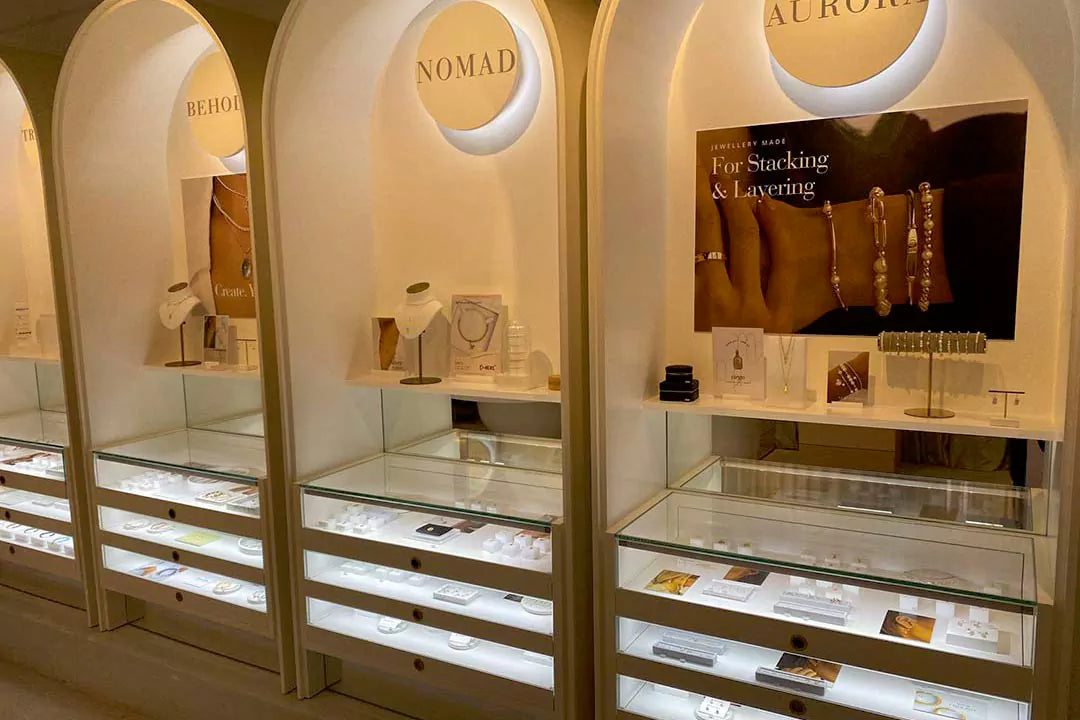 Customized Jewelry Store Display Case for Francesca Melbourne | Besty Display