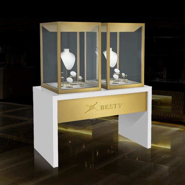 MT-05 Window Display Double Tower Display Case – Besty Display