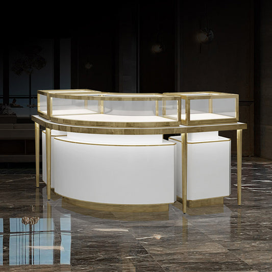 MT-24 Jewelry Display Counter Showcase Curved | Besty Display