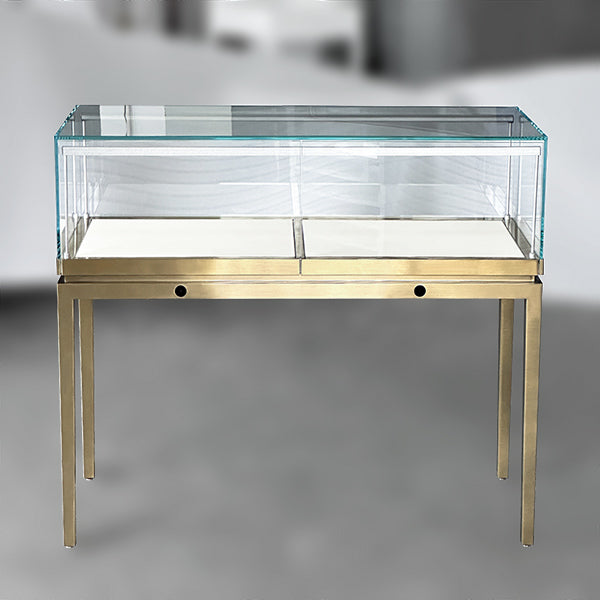 MT-43 Metal Jewelry Display Counter Glass Showcase