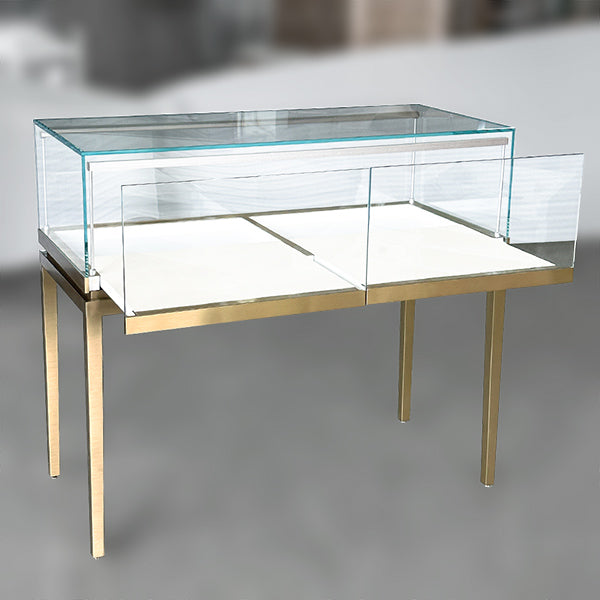 MT-43 Metal Jewelry Display Counter Glass Showcase