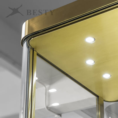 MT44 Jewellery Tower Display Case Marble