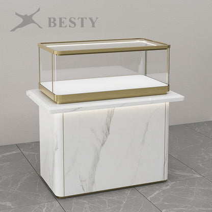 MT45 Jewellery Counter Display Case Marble