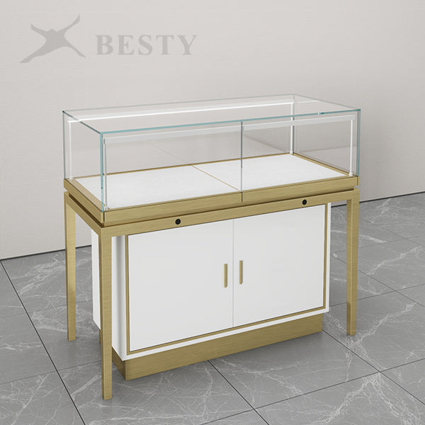 MT-48 Jewelry Glass Top Counter Showcase Base Cabinet