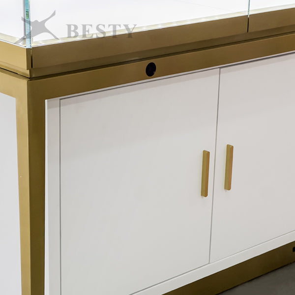 MT-48 Jewelry Glass Top Counter Showcase Base Cabinet
