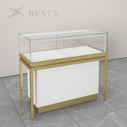 MT-48 Jewelry Glass Top Counter Showcase Base Cabinet
