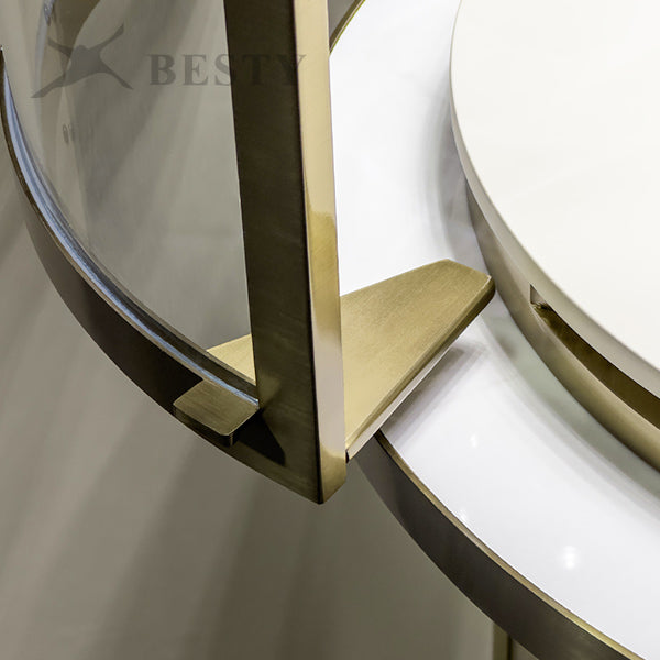 MT-50 Jewelry Round Glass Tower Display Case