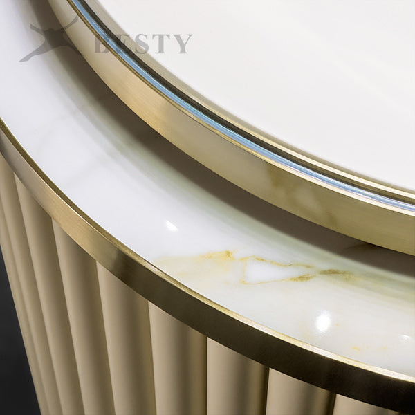 MT-50 Jewelry Round Glass Tower Display Case