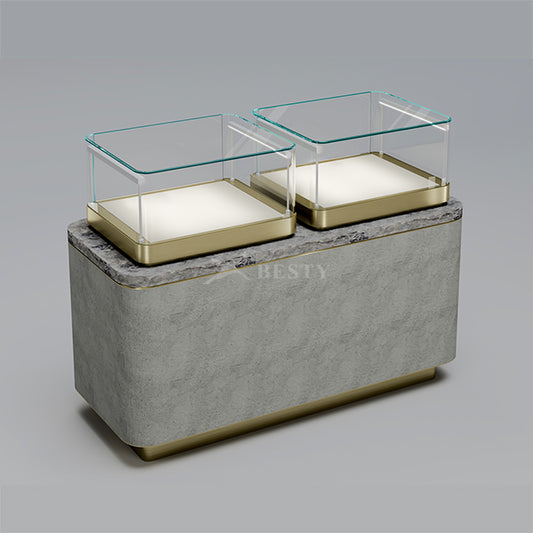 MT-52 Jewelry Counter Display with Double Showcases