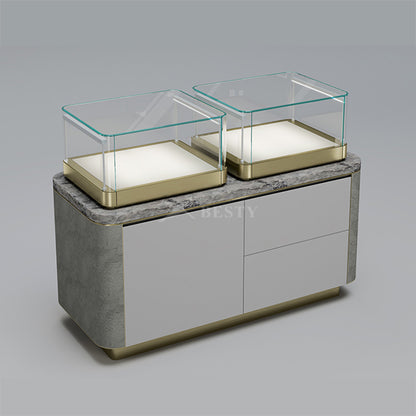 MT-52 Jewelry Counter Display with Double Showcases