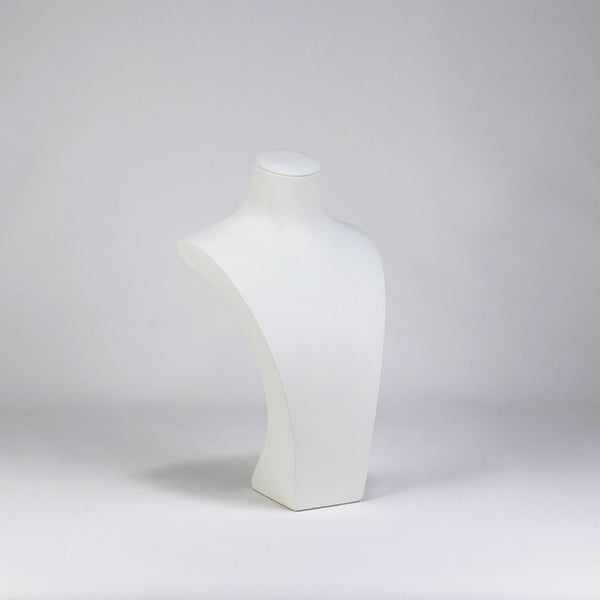 NH061 Necklace Display Stand Bust White