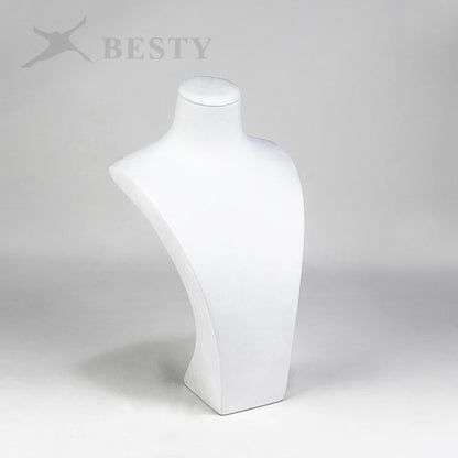 NH093 Necklace Display Bust White