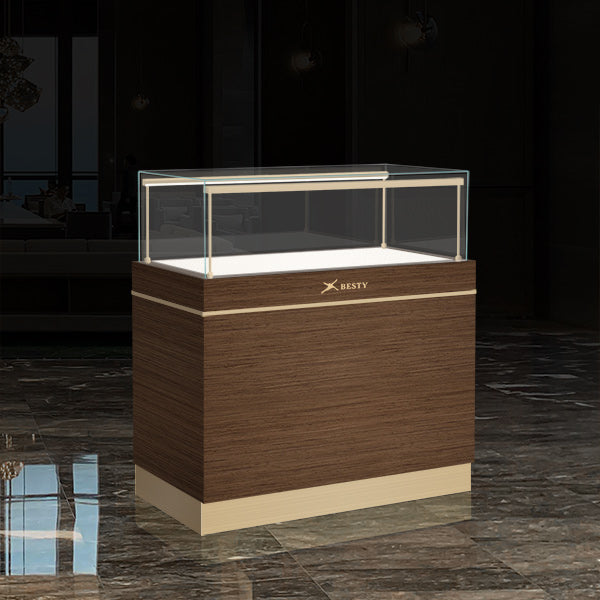 S-01 Jewelry Display Counter Display Case Wooden | Besty Display
