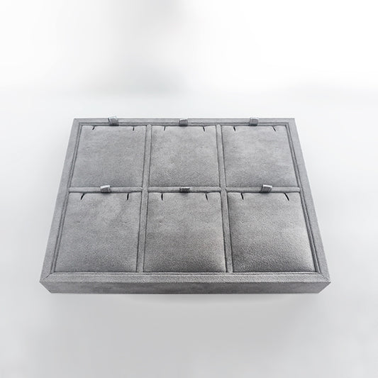 TR0140 Jewelry Pendant Display Tray with 6 Grids